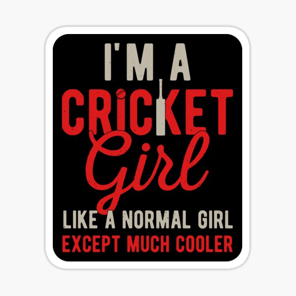 Cricket Girl Sticker