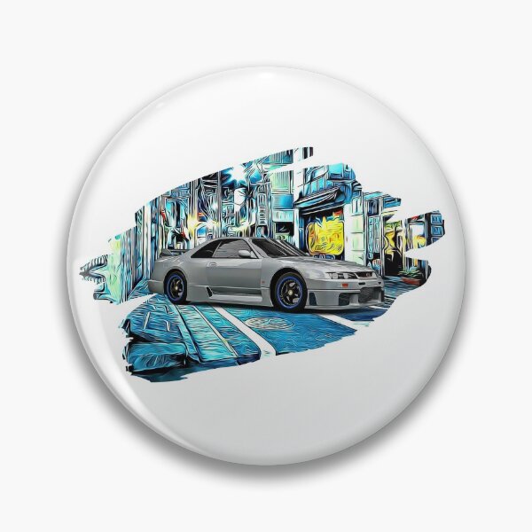 Item preview, R34 Skyline Grey Tokyo Night Print designed and sold by Auto-Prints.