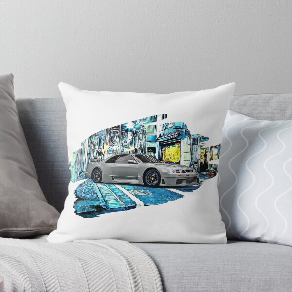 Item preview, R34 Skyline Grey Tokyo Night Print designed and sold by Auto-Prints.