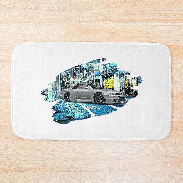 Item preview, R34 Skyline Grey Tokyo Night Print designed and sold by Auto-Prints.