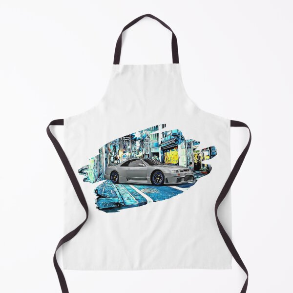 Item preview, R34 Skyline Grey Tokyo Night Print designed and sold by Auto-Prints.