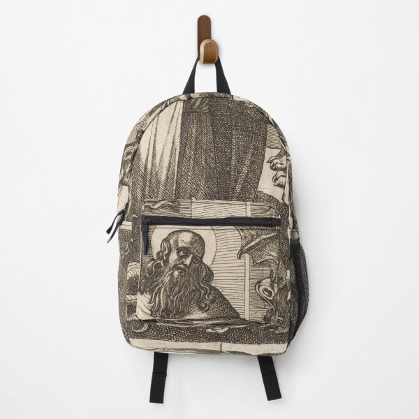 Item preview, Medieval saint surrounded by Hell's demons designed and sold by Vintage Designs +.