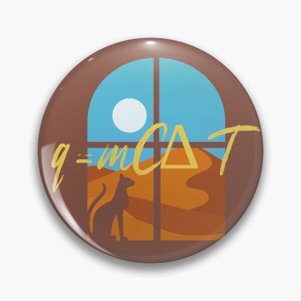 Item preview, Heat q=mCΔT cat in the desert designed and sold by GenChem.