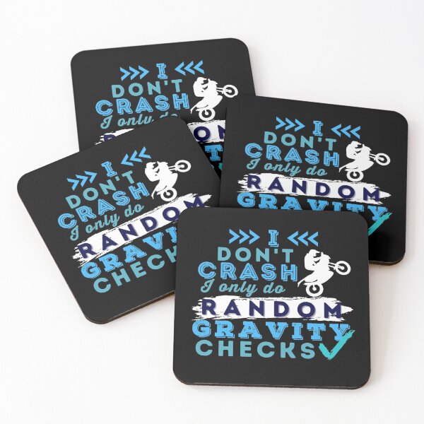 Item preview, I Don't Crash I Do Random Gravity Checks Motocross designed and sold by Hoiho Adventure Shirts.