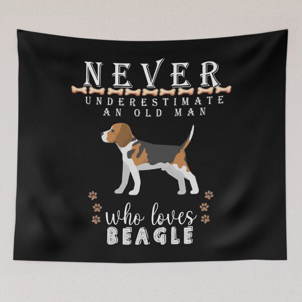 Item preview,  Never underestimate an old man who loves Beagle, National Beagle Day designed and sold by . JustBeUnique ..