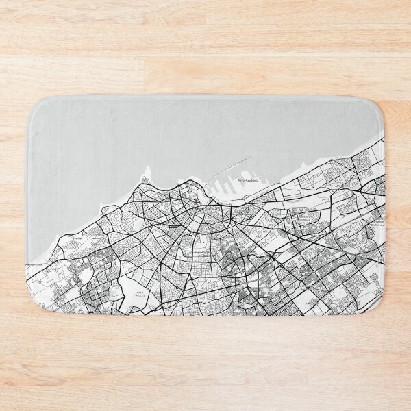 Item preview, Casablanca, Morocco Map (Theme 1) designed and sold by Mapnify.