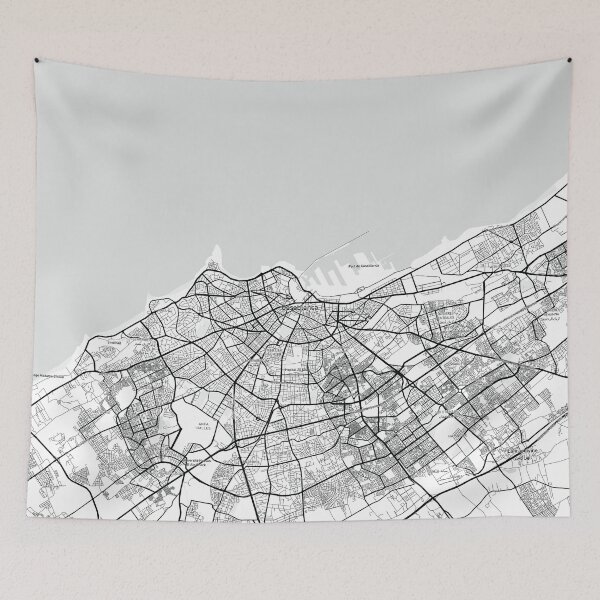 Item preview, Casablanca, Morocco Map (Theme 1) designed and sold by Mapnify.