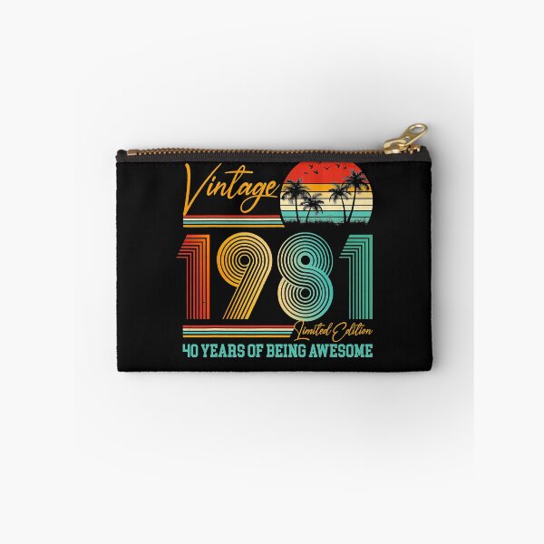 Item preview, 40th Birthday Gift Vintage 1981 Retro 40 Years Old designed and sold by BrooksBrennan.