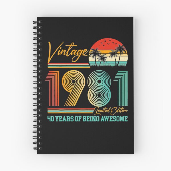 Item preview, 40th Birthday Gift Vintage 1981 Retro 40 Years Old designed and sold by BrooksBrennan.