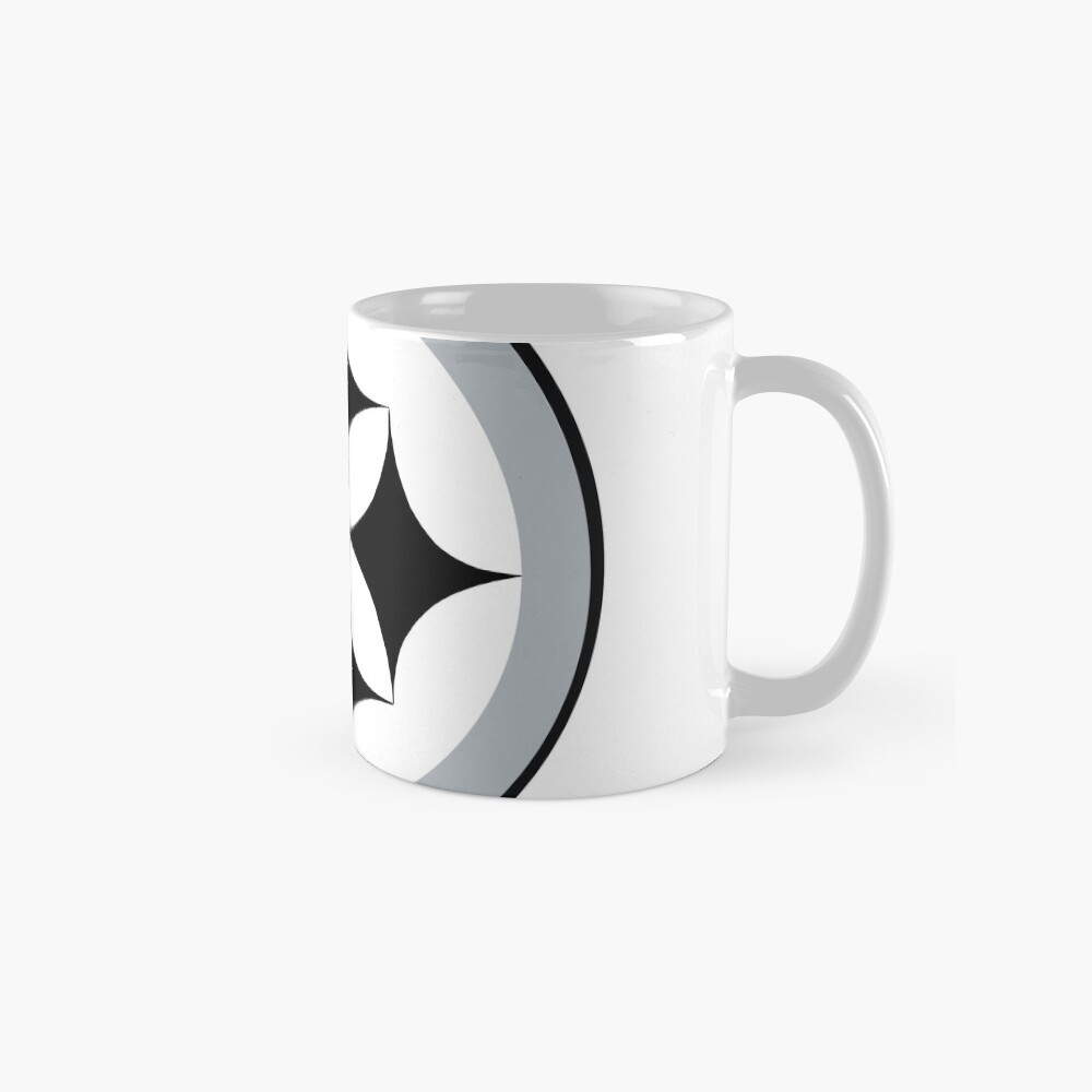 Black and White Steeler Logo Magnet