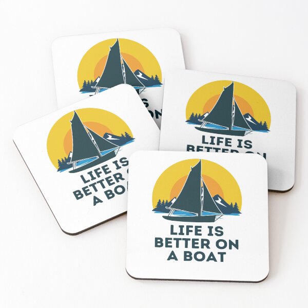 Item preview, Life Is Better On a Boat Captain Boater Boating designed and sold by Emerg-Apparel.