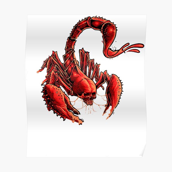 Scorpion Head Posters Redbubble