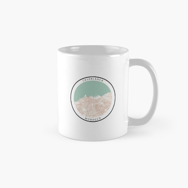 Item preview, Casablanca, Morocco Map (Theme 2) designed and sold by Mapnify.