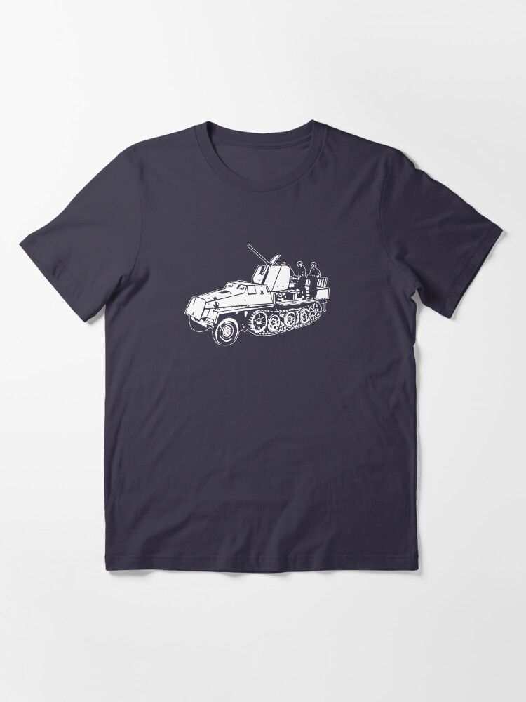 Alternate view of German Halftrack with Flak Gun Essential T-Shirt