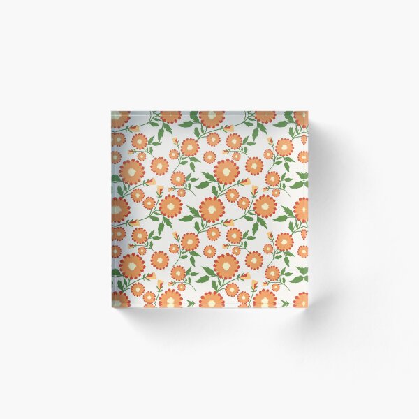 Item preview, Orange Floral seamless design pattern  designed and sold by TheWorkplace.