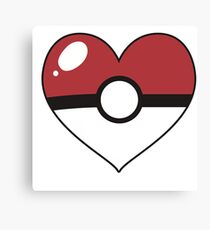 Pocket Ball Heart Canvas Print