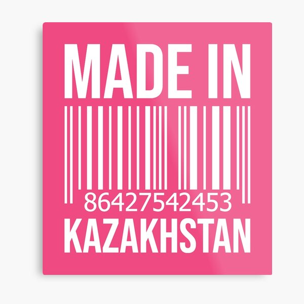 Made in Kazakhstan for Women Metal Print