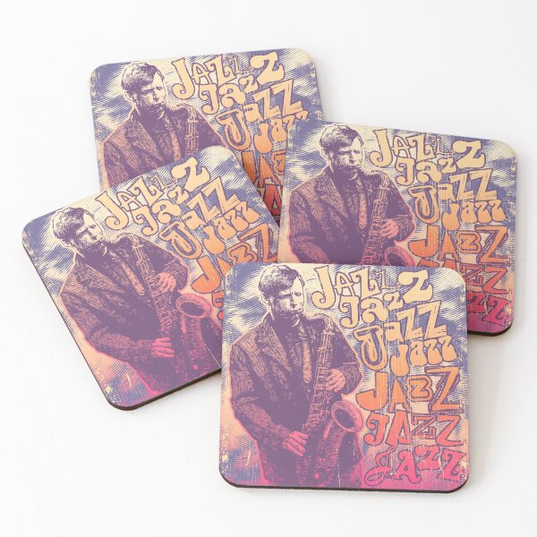 Item preview, Design Jazz, Jazz, Jazz with a jazz saxophonist on a background of palm trees. designed and sold by JackJumpingsack.