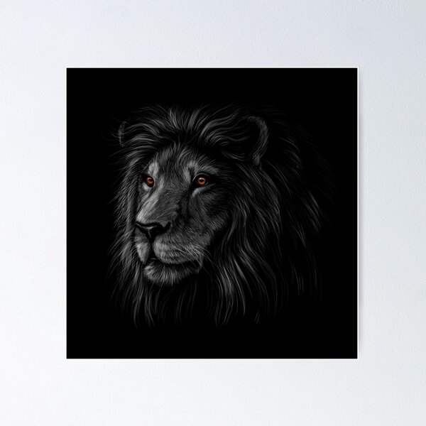 Item preview, Lion Portrait designed and sold by LivingKreative.