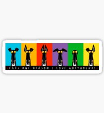 Ohren einen Grund Sticker