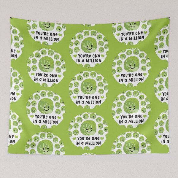 Item preview, You're One In A Million (Brussels Sprouts) designed and sold by VicEllisArt.