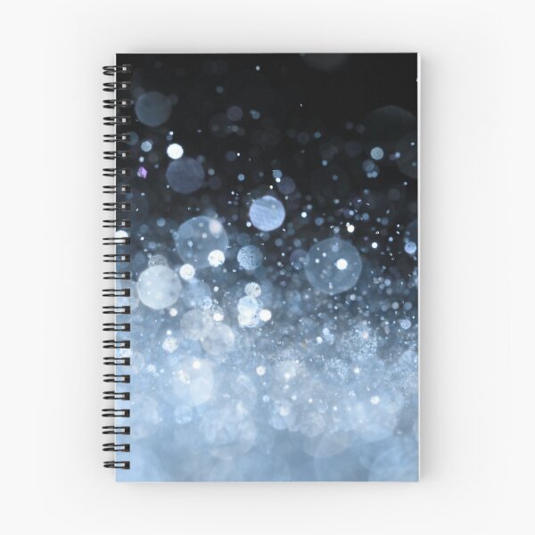 Item preview, Abstract sky blue shiny lights on black background I designed and sold by fowons.