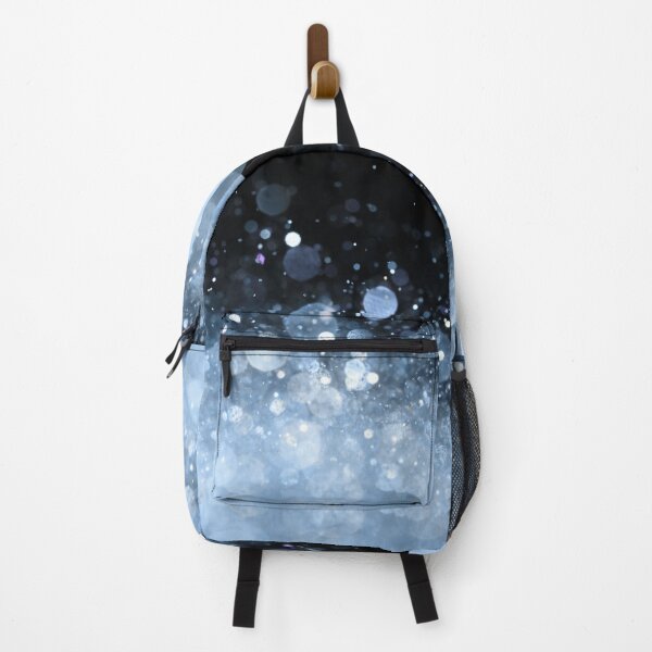 Item preview, Abstract sky blue shiny lights on black background I designed and sold by fowons.