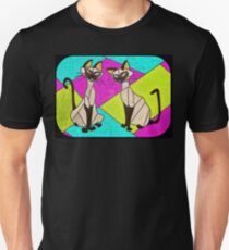 siamese cats - stained glass villains Unisex T-Shirt