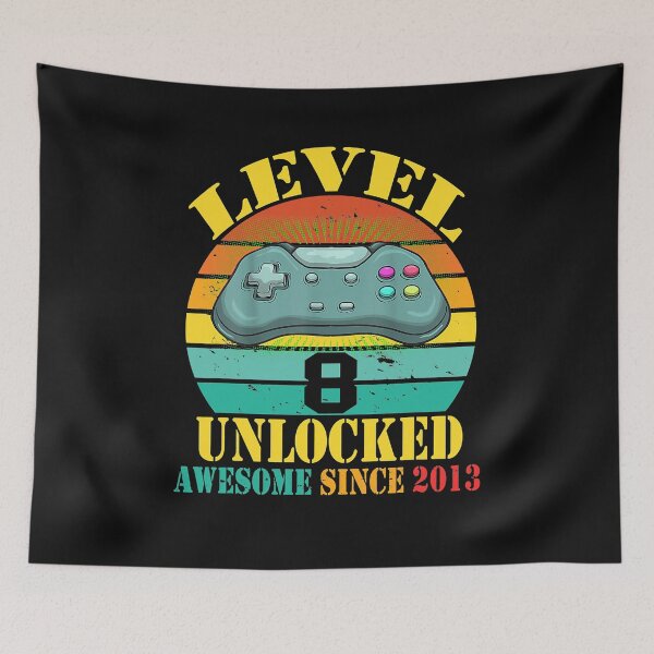 Item preview, Level 8 Unlocked Boys 8th Birthday 8 Year Old Gamer 2013 designed and sold by BrooksBrennan.