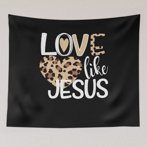 Item preview, Love Like Jesus Valentines Day Heart designed and sold by BrooksBrennan.
