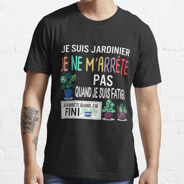 T-shirt essentiel avec l'œuvre « Jardinier Retraite Jardinage