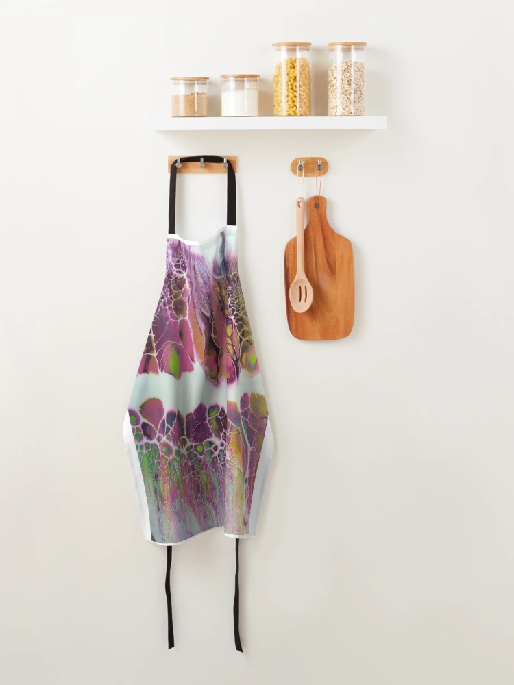 Thumbnail 4 of 6, Apron, Bright psychedelic designed and sold by Rivvyarts.