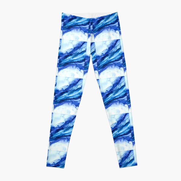 Blue Lapis Lazuli Faux Marble Alcohol Ink  Leggings for Sale by  MysticMarble