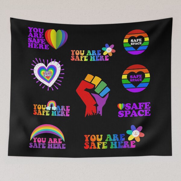 Item preview, Safe Space Equality LGBTQ Set designed and sold by aronia.