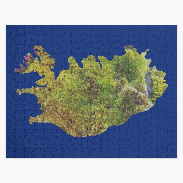 Iceland Map Jigsaw Puzzles for Sale | Redbubble