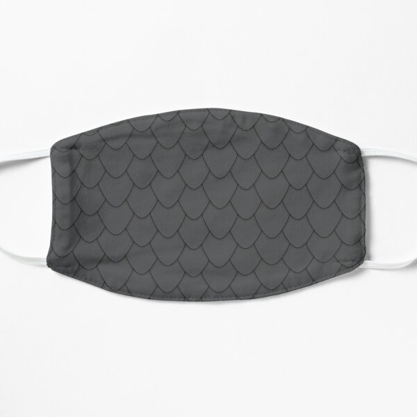 Black Dragon Scales Flat Mask
