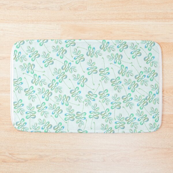 Item preview, aqua, botanical, botanicals, surface pattern, pattern, design, tropical, tropical leaves designed and sold by dodidoodles.