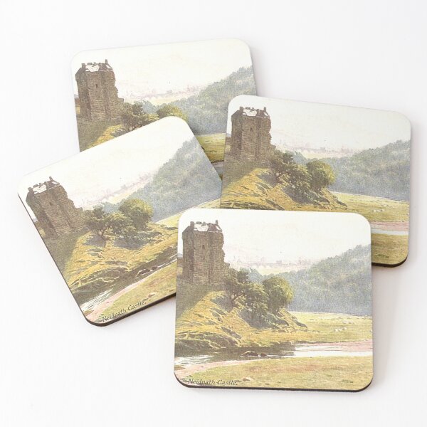 Item preview, Neidpath Castle, Peebles | Vintage Illustration designed and sold by yourscotborders.
