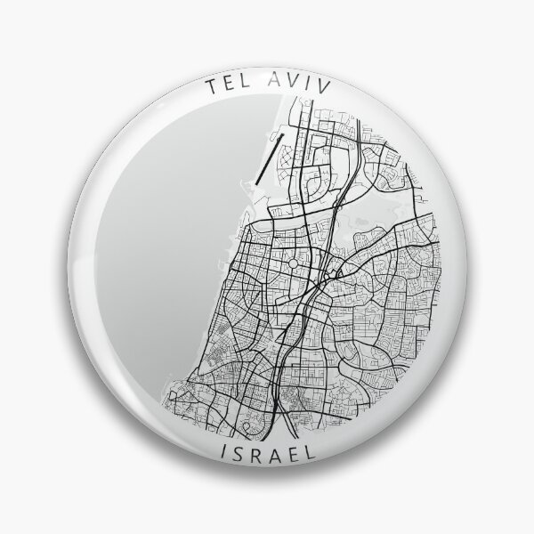 Item preview, Tel Aviv, Israel Map (Theme 1) designed and sold by Mapnify.