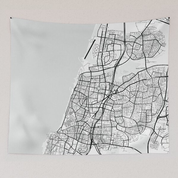 Item preview, Tel Aviv, Israel Map (Theme 1) designed and sold by Mapnify.
