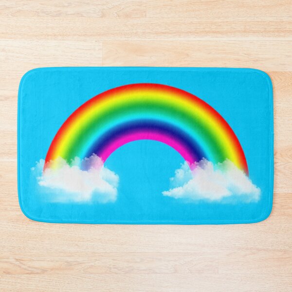 Item preview, Rainbow with realistic bright clouds designed and sold by Handstand365.