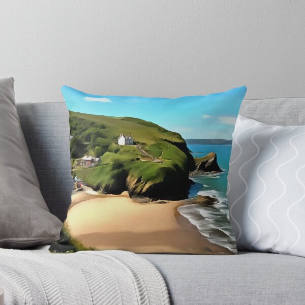 Item preview, Llangrannog beach (Painting) designed and sold by cmphotographs.