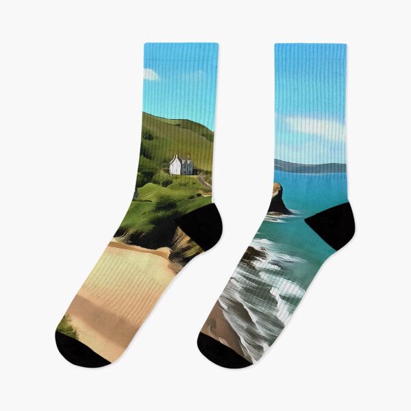 Item preview, Llangrannog beach (Painting) designed and sold by cmphotographs.