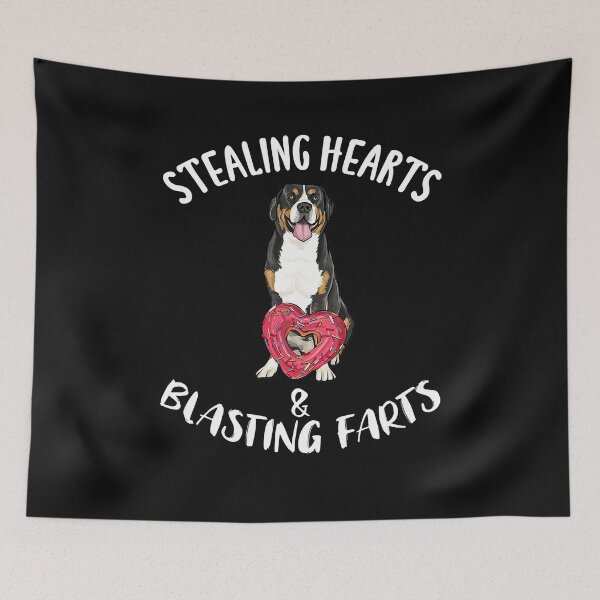 Item preview, Stealing Hearts Blasting Farts Greater Swiss Mountain Dog designed and sold by BrooksBrennan.