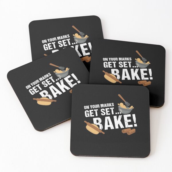 Item preview, On Your Mark Get Set Bake Funny Baking Baker Fans designed and sold by Dressed For  Duty.