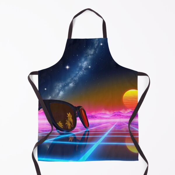 Item preview, Sunglasses in a synthwave landscape designed and sold by Gaia Dream Creation.