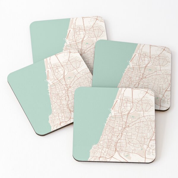 Item preview, Tel Aviv, Israel Map (Theme 2) designed and sold by Mapnify.