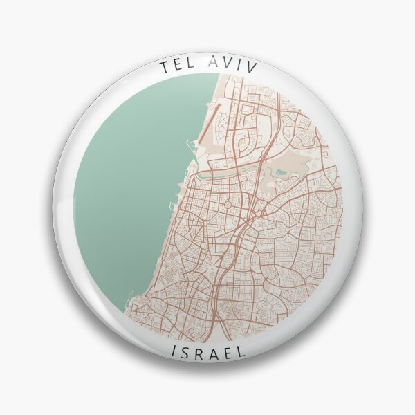 Item preview, Tel Aviv, Israel Map (Theme 2) designed and sold by Mapnify.