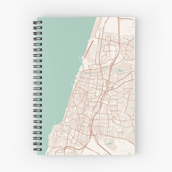 Item preview, Tel Aviv, Israel Map (Theme 2) designed and sold by Mapnify.