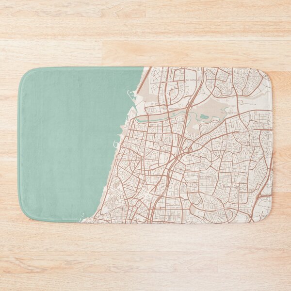 Item preview, Tel Aviv, Israel Map (Theme 2) designed and sold by Mapnify.
